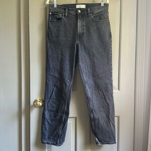 Abercrombie the mom high rise Jean black